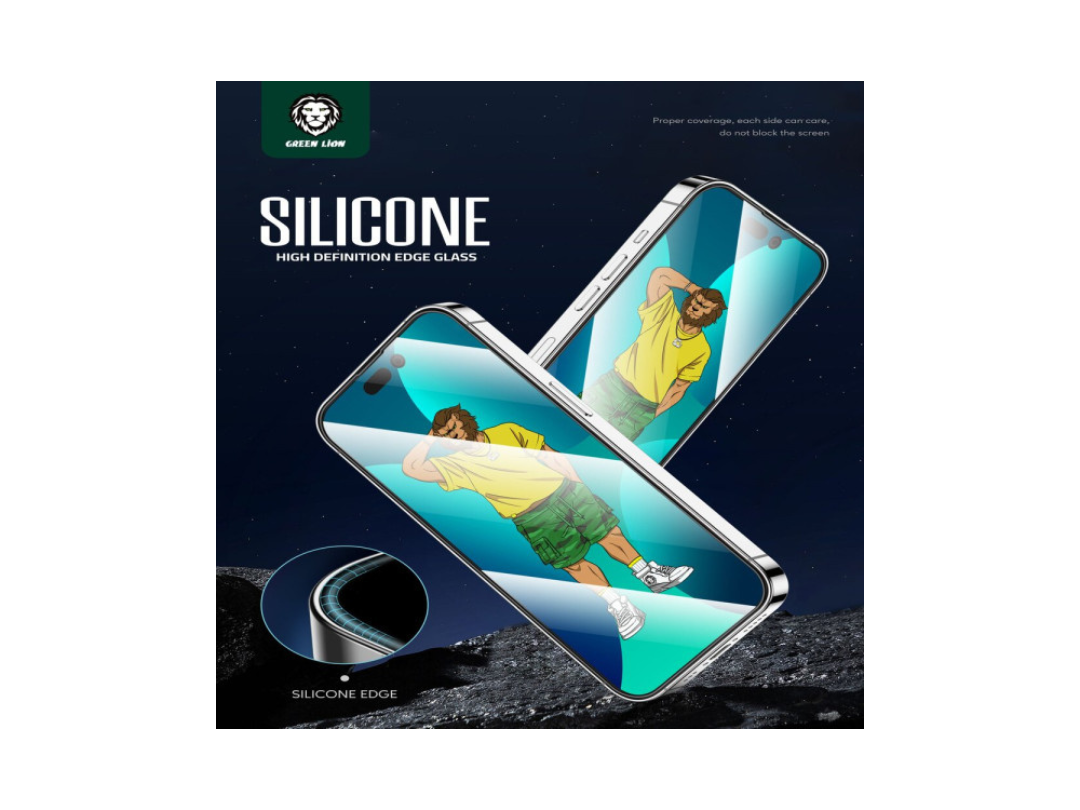 Green Lion iPhone 14 Plus/13 Pro Max 6.7-Inch 3D Silicone Glass Protector Green Lion iPhone 14 Plus/13 Pro Max 6.7-Inch 3D Silicone Glass Protector
